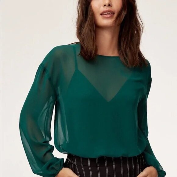 ARITZIA Wilfred Bodysuit Blouse | Size Small - Picture 1 of 9
